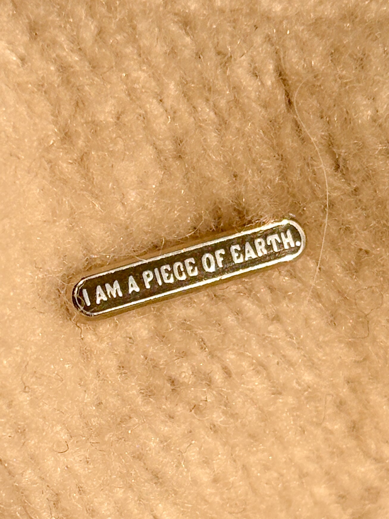Mini "I Am A Piece Of Earth" Pin